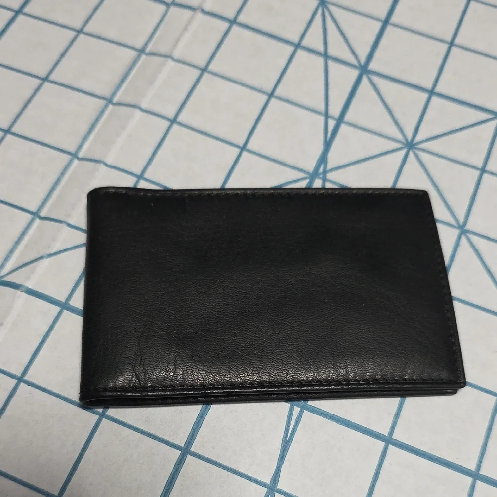 Fossil Men's Genuine Leather Black Wallet Bifold Credit Card Billfold ButterSoft